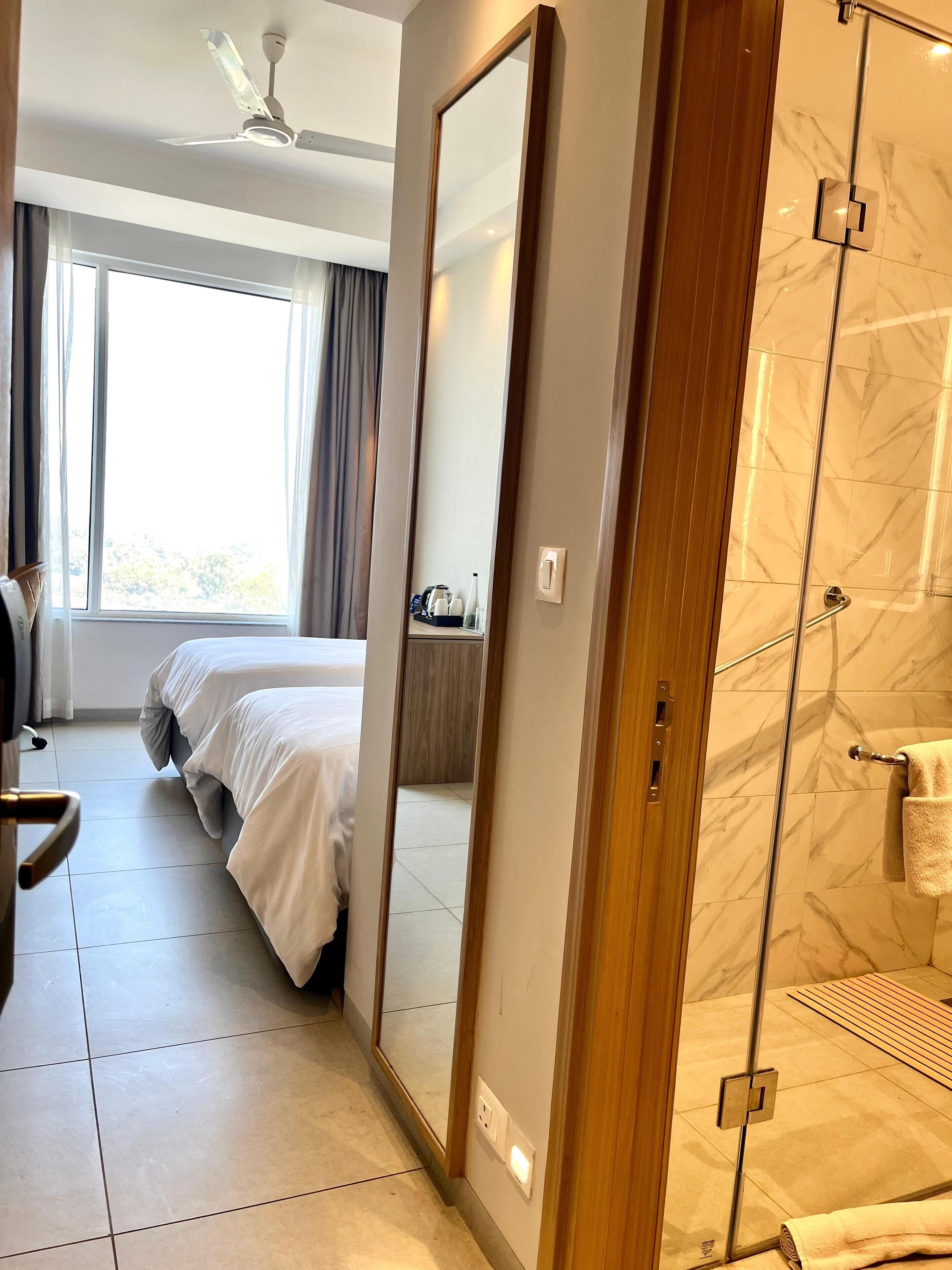 Premium Room, 2 Single Beds | Desk, blackout curtains, soundproofing, iron/ironing board