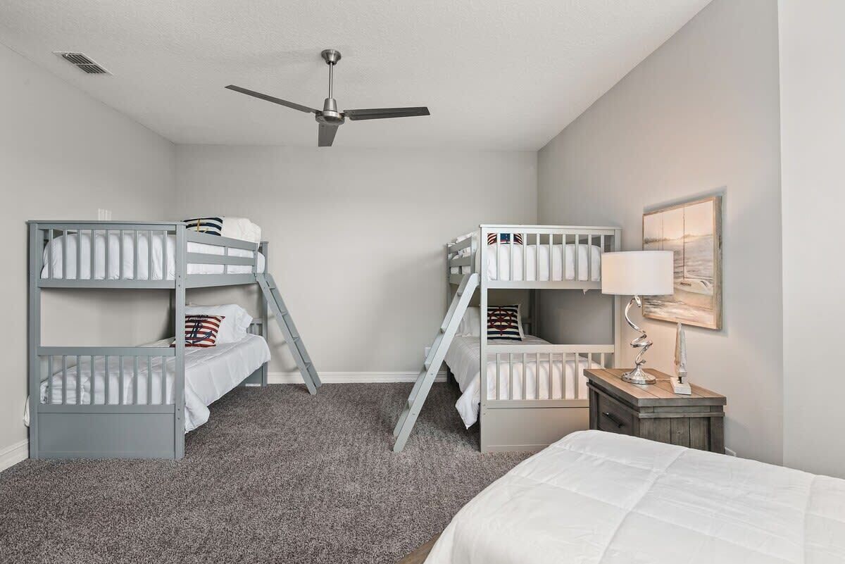 5 bedrooms, iron/ironing board, travel crib, WiFi