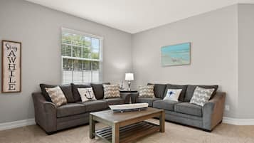 TV, foosball, offices