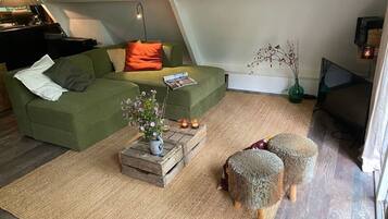 TV connectée, cheminée, chaßne hi-fi