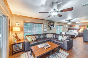 Interior - Rustic River Cabin w/ Dock + Covered Deck! (Waco)