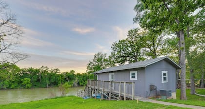 Rustic River Cabin w/ Dock + Covered Deck!