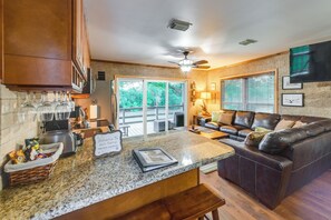 Apartment (0 Bedroom) | Interior - Rustic River Cabin w/ Dock + Covered Deck! (Waco)