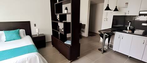 1 bedroom, iron/ironing board, Internet, bed sheets