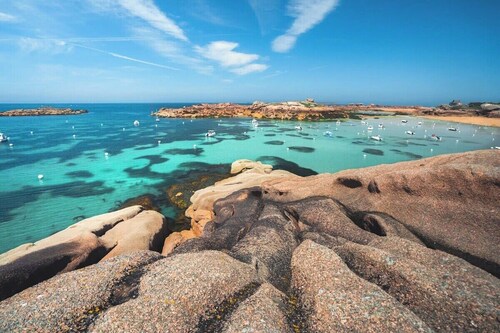 Duplex a Ploumanac'h, plage de Saint-Guirec