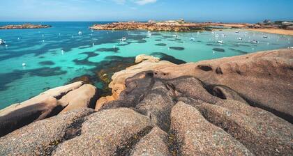 Duplex a Ploumanac'h, plage de Saint-Guirec