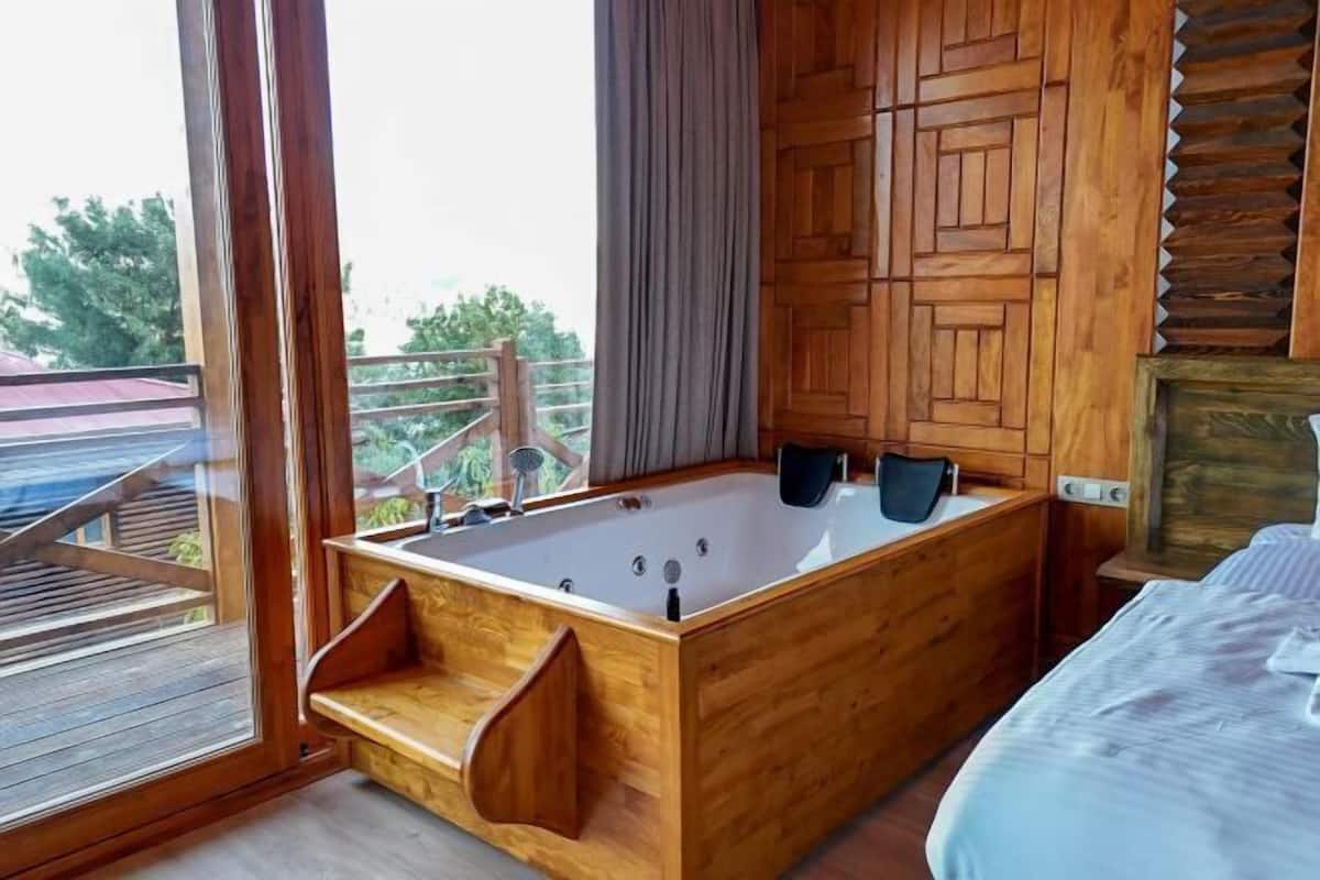 1 개의 침실, 이집트산 면 시트, 고급 침구, 미니바