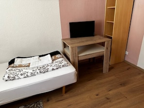 Individually decorated, individually furnished, desk, laptop workspace