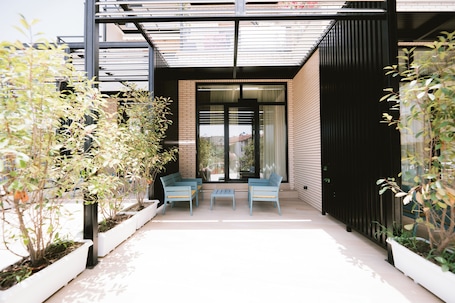 Tweepersoonskamer, terras | Exterieur