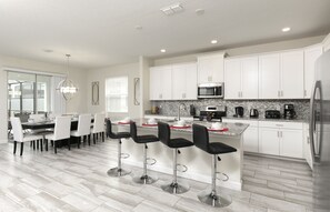 Refrigerador, microondas, horno, placa de cocina