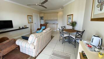 Classic Apartment, 2 Bedrooms, Non Smoking | Living area | 42-inch LED TV with digital channels