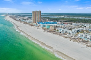Vlak bij het strand