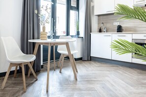 Dining - Contemporary studio featuring a private kitchen, bathroom, and two balconies (Tilburg)