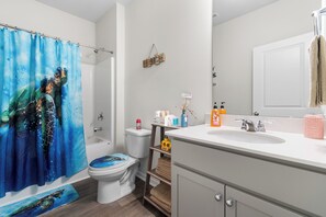 Towels, soap, shampoo
