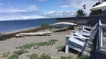 Rannalla, rantapyyhkeitä