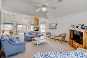 TV, DVD player, stereo - Oceanside home in Duck w/ hot tub & community pool! (Duck)