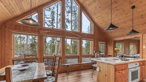 Coffee/tea maker, fridge, microwave, oven - Game Room | Scenic Views | Cozy Fireplace (Grand Lake)