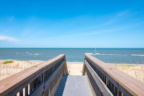 Beach - Sun Realty pet-friendly oceanside home in Nags Head w/ pool, hot tub, & rec room (Nags Head)