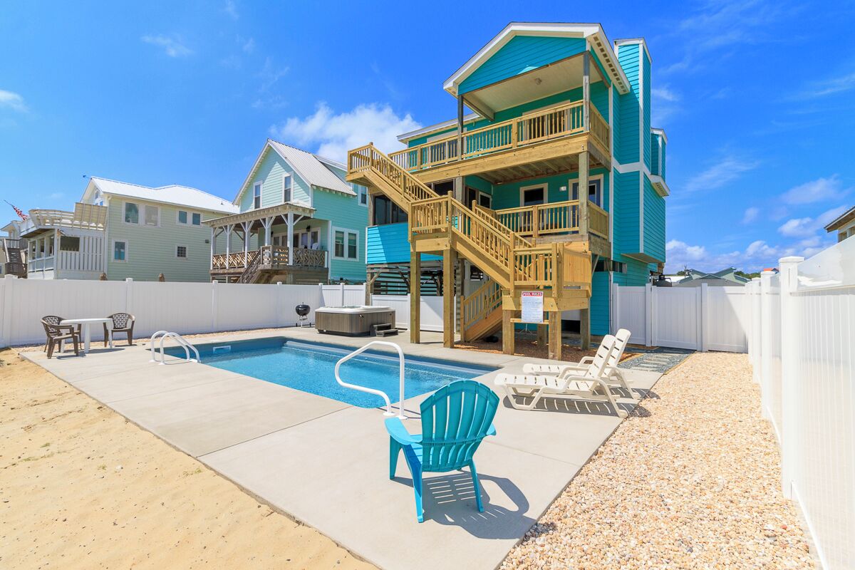 Pet-friendly oceanside Kitty Hawk home w/ hot tub & ocean views!