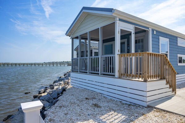 Exterior detail - Waterfront Bungalow on Chincoteague Bay (VA)! - Waterfront Bungalow with Two Bedrooms (Chincoteague)