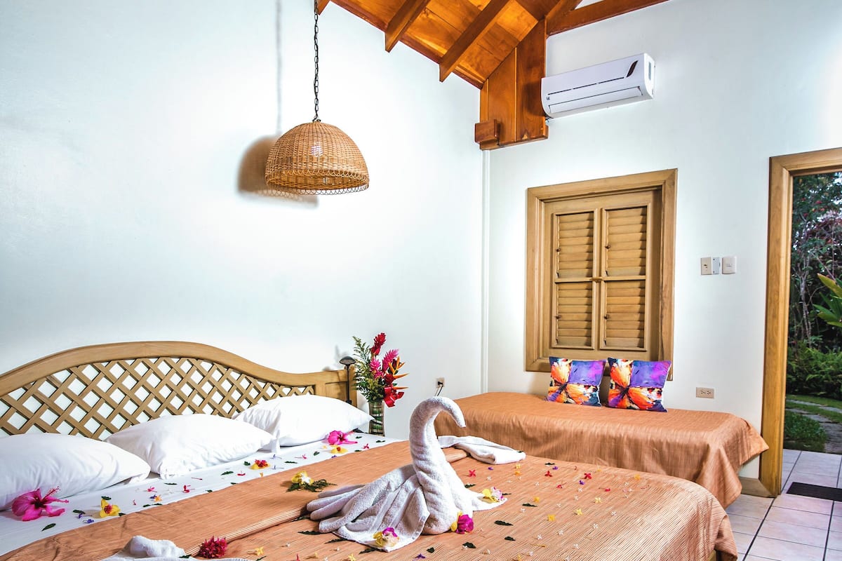 Comfort Double Room, Garden View | In-room safe, desk, laptop workspace, iron/ironing board