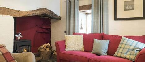 TV, fireplace, DVD player