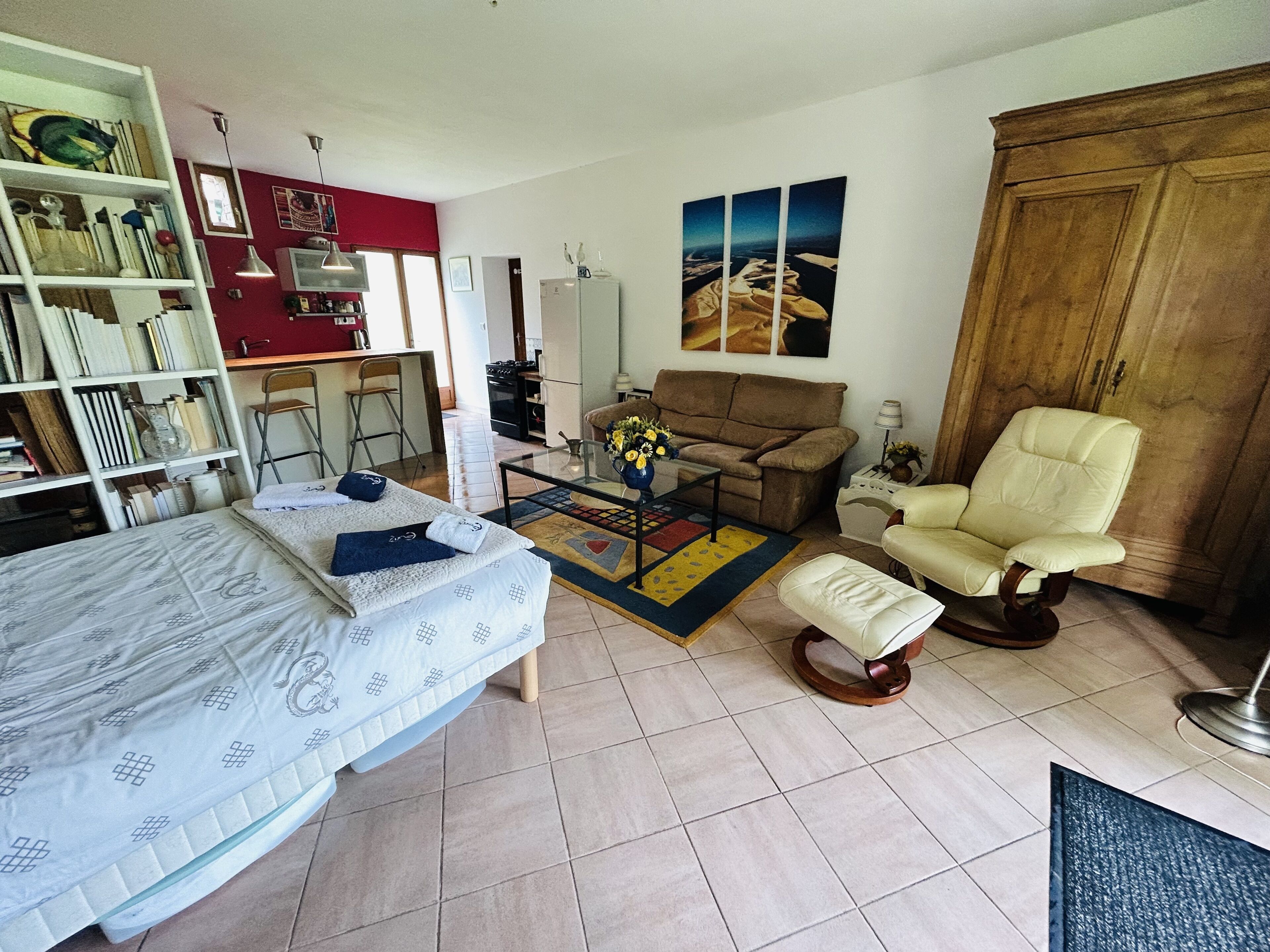 1 chambre, draps fournis