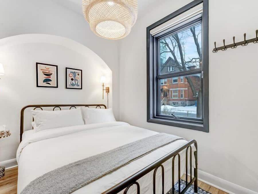 1 bedroom, desk, laptop workspace, iron/ironing board