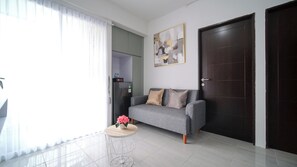Apartment | Living area - Compact And New 2Br Apartment At Suncity Residence (Sidoarjo)