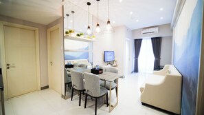 Living area - Clean And Comfort Living 2Br At Anderson Supermall Mansion Apartment (Surabaya)