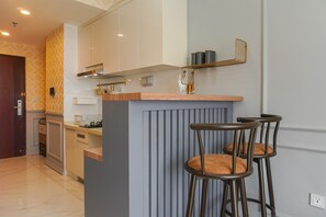 公寓 | 私人厨房 | 大冰箱、炉灶、电热水壶