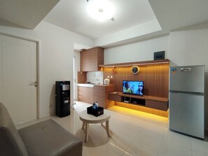 Living area - Best Deal And Nice 2Br Apartment At Parahyangan Residence (Bandung)