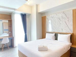 Studio | Free WiFi - Homey And Spacious Studio Vasanta Innopark Apartment (Cikarang)