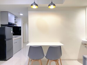 Apartment | Private kitchen | Full-sized fridge, stovetop - Modern Look 2Br Meikarta Apartment (Cikarang)