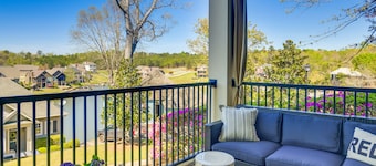 Balcony + Community Perks: Lake Martin Condo!