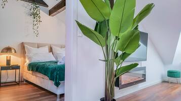 1 Schlafzimmer, BĂŒgeleisen/BĂŒgelbrett, BettwĂ€sche