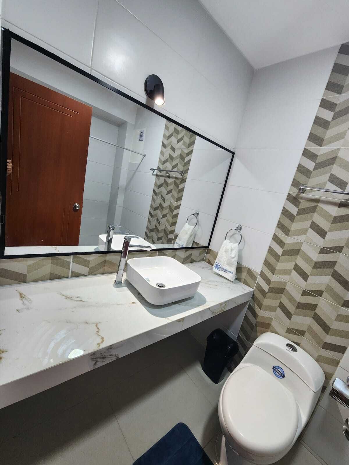 Superior Double Room, 2 Double Beds, City View | Bathroom | Shower, hair dryer, towels, soap