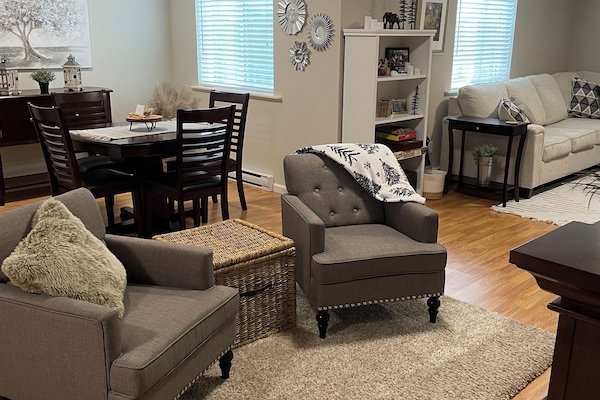 Relax in front of the fire or stretch out on the sofa in front of the TV