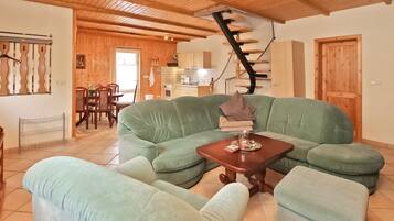 TV, DVD player, stereo