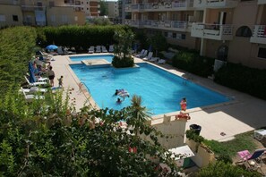 A heated pool