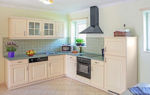 Fridge, oven, stovetop