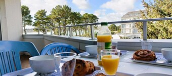 Bénodet, apartment with sea view, beach, thalasso, restaurants on foot