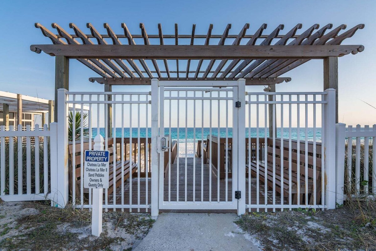 Photo 22 of Chateau la Mer 13A - Private Beach Access, 2 Chairs + Umbrella, Steps from Pool