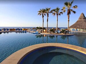 Outdoor pool - 2BDFinisteria Resort Pool & Ocean Views (Cabo San Lucas)