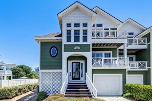 Exterior - Beachin Fun (North Unit) | 1665 ft to the beach | Hot Tub, Dog Friendly, and Community Pool (Corolla)