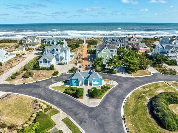 Exterior - Beachin Fun (North Unit) | 1665 ft to the beach | Hot Tub, Dog Friendly, and Community Pool (Corolla)