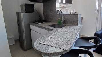 Suite | Private kitchen | Full-sized fridge, microwave, rice cooker, blender