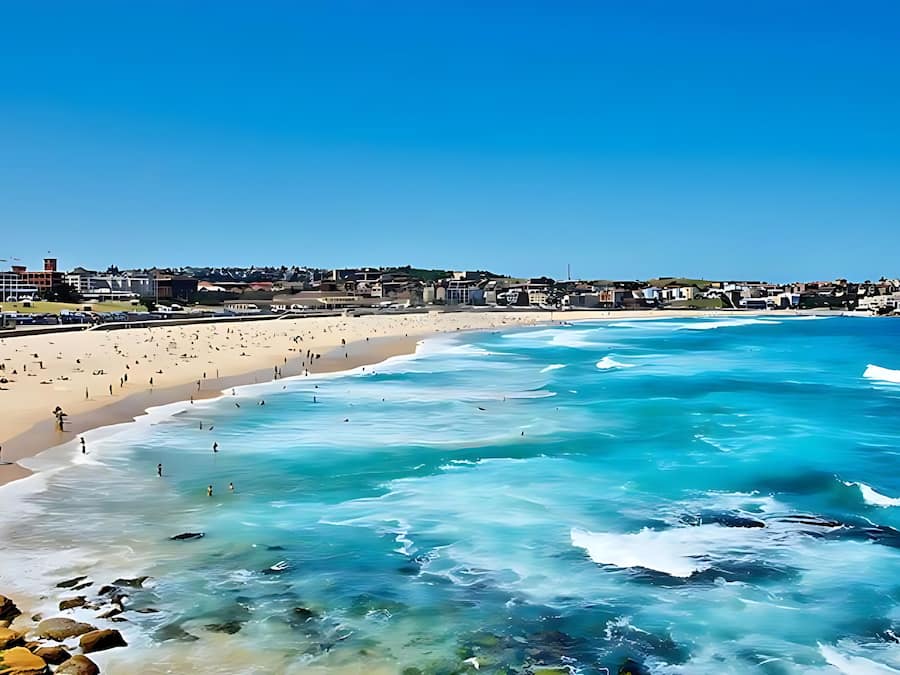Beach nearby, white sand