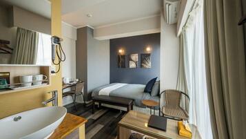 1 makuuhuone, työpöytä, ilmainen Wi-Fi, vuodevaatteet