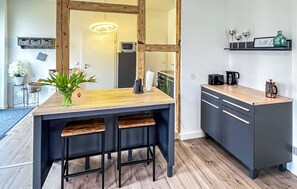 Fridge, oven, stovetop, coffee/tea maker - Ferienwohnung Blankenhagen (Blankenhagen)